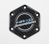 NRG Carbon Fiber Horn Delete Button Circular Logo Front/ Back thumbnail 4