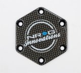 NRG Carbon Fiber w/ Chrome Gold Texalium Fabrics Horn Delete Button Circular Logo Front/ Back thumbnail 1
