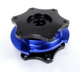 NRG Race Short Hub Datsun - Black Body Blue Ring thumbnail 2