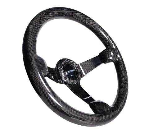 NRG Forged Carbon Fiber Steering Wheel (350mm / 3in. Deep) thumbnail 4