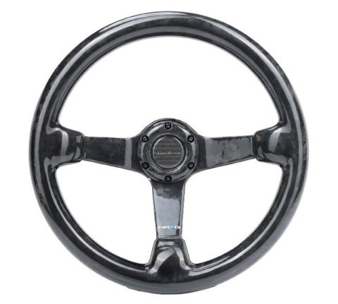 NRG Forged Carbon Fiber Steering Wheel (350mm / 3in. Deep) thumbnail 6