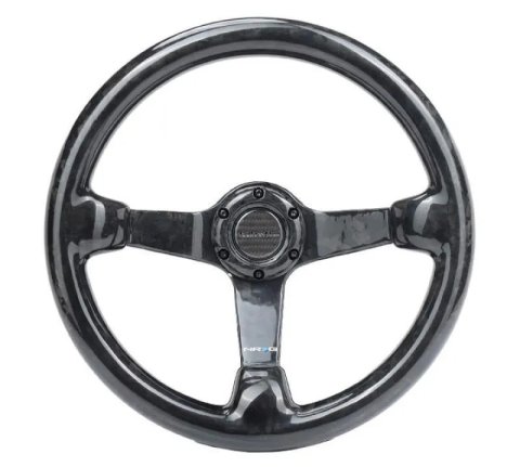 NRG Forged Carbon Fiber Steering Wheel (350mm / 3in. Deep) thumbnail 8