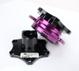 NRG Quick Release SFI SPEC 42.1 - Shiny Black Body / Shiny Purple Ring thumbnail 4