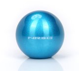NRG Teal Sparkly Painted Titaniumround Shifter Heavy Weight thumbnail 1