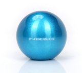 NRG Teal Sparkly Painted Titaniumround Shifter Heavy Weight thumbnail 2
