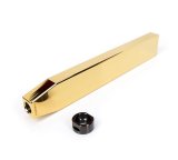 NRG B.A.J Tall Shift Knob Chrome Gold M10X1.25 thumbnail 1