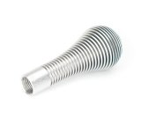 NRG Shift Knob Heat Sink Bubble Head Short Silver thumbnail 1