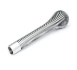 NRG Shift Knob Heat Sink Bubble Head Long Silver thumbnail 2