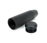 NRG Shift Knob Knurl Hidden Gem Short Black thumbnail 1