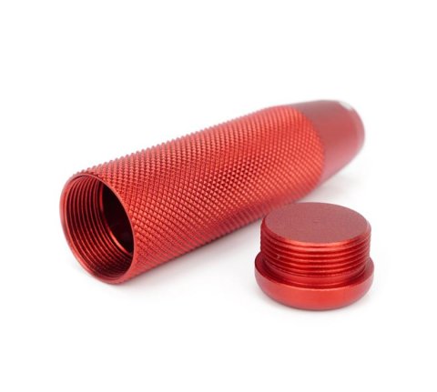 NRG Shift Knob Knurl Hidden Gem Short Red thumbnail 1