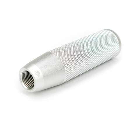 NRG Shift Knob Knurl Hidden Gem Short Silver thumbnail 1