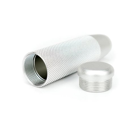 NRG Shift Knob Knurl Hidden Gem Short Silver thumbnail 2