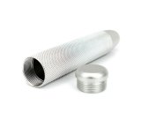 NRG Shift Knob Knurl Hidden Gem Long Silver thumbnail 1