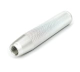 NRG Shift Knob Knurl Hidden Gem Long Silver thumbnail 2