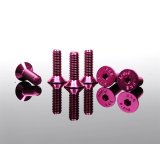 NRG Steering Wheel Screw Kit Upgrade Pink Conical thumbnail 1