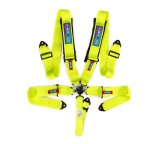 NRG SFI 16.1 5Pt 3 Inch Seat Belt Harness with Pads / Cam Lock - Neon Green thumbnail 4
