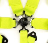 NRG SFI 16.1 5Pt 3 Inch Seat Belt Harness with Pads / Cam Lock - Neon Green thumbnail 6