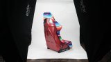 NRG FRP Bucket Seat PRISMA Serepi Edition W/ Red Pearlized Back Mexi-Cali Blanket Print - Large thumbnail 5