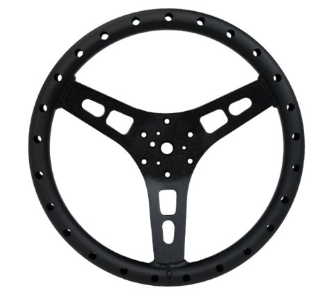 NRG Reinforced Steering Wheel 380mm Sport Full Aluminum Light Weight Welded Steering Wheel thumbnail 5