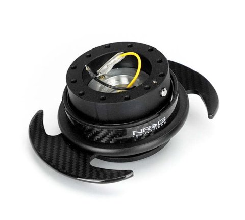 NRG Quick Release Kit Gen 3.0 - Black Body / Carbon Fiber Ring w/ Carbon Fiber Handles thumbnail 4