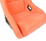 NRG FRP Bucket Seat ULTRA Edition W/ Grey Pearlized Back / Peach Microfiber Material - Large thumbnail 2