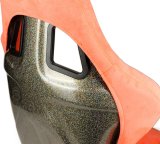NRG FRP Bucket Seat ULTRA Edition W/ Grey Pearlized Back / Peach Microfiber Material - Large thumbnail 6