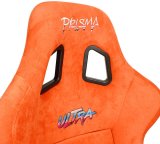 NRG FRP Bucket Seat ULTRA Edition W/ Grey Pearlized Back / Orange Microfiber Material - Large thumbnail 3