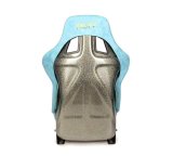 NRG FRP Bucket Seat ULTRA Edition W/ Grey Pearlized Back / Teal Microfiber Material - Large thumbnail 4