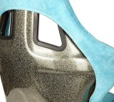 NRG FRP Bucket Seat ULTRA Edition W/ Grey Pearlized Back / Teal Microfiber Material - Large thumbnail 7