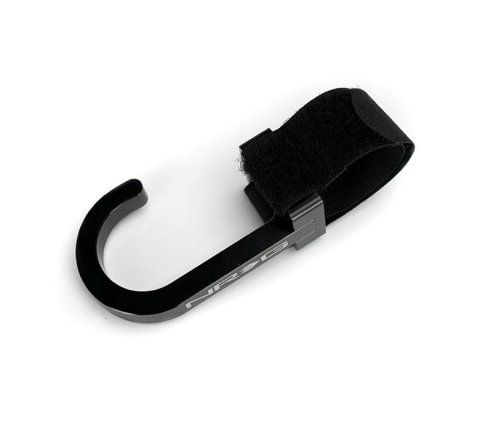 NRG Steering Wheel Hook CNC Aluminum w/ Laser Logo - Black thumbnail 1