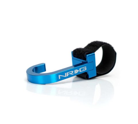 NRG Steering Wheel Hook CNC Aluminum w/ Laser Logo - Blue thumbnail 5