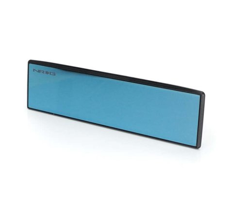 NRG 270mm Wide Panorama Clip-on Rearview Mirror - Flat w/ Blue Tint thumbnail 6