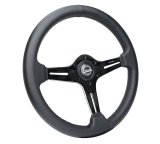 NRG Light Weight Gaming Steering Wheel - 350mm 3 Chrome Silver Spokes Perforated Leather thumbnail 7