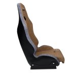 NRG Defender Seat Steel Frame Suspension - Brown w/ Gray Trim w/ Defender Logo - w/ Side Bracket thumbnail 4