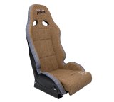 NRG Defender Seat Steel Frame Suspension - Brown w/ Gray Trim w/ Defender Logo - w/ Side Bracket thumbnail 6