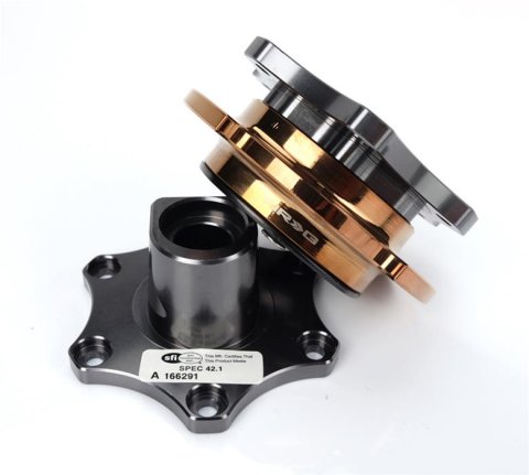 NRG Quick Release SFI SPEC 42.1 - Gun Metal Body / Black Shinny Ring