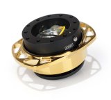 NRG Quick Release Kit Gen 257 - Black Body / Chrome Gold Cutout Ring thumbnail 3