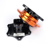 NRG Quick Release - Black Shinny Body / Orange Shinny Ring SFI SPEC 42.1 thumbnail 1