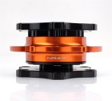 NRG Quick Release - Black Shinny Body / Orange Shinny Ring SFI SPEC 42.1 thumbnail 3