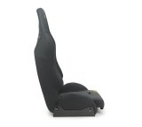 NRG Defender Water Resistant Steel Frame Suspension Seats Black w/ Black Trim & Yellow Embroidery thumbnail 7