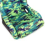 NRG FRP Bucket Seat PRISMA Green Camo Edition Vegan Matl. w/ Phone Pkt. - Green pearl back - Large thumbnail 2