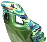 NRG FRP Bucket Seat PRISMA Green Camo Edition Vegan Matl. w/ Phone Pkt. - Green Pearl Back - Medium thumbnail 3