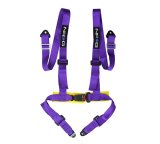 NRG 4 Point Seat Belt Harness / Buckle Lock- Purple thumbnail 2