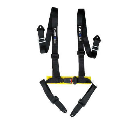 NRG 4 Point Seat Belt Harness / Buckle Lock- Black thumbnail 2