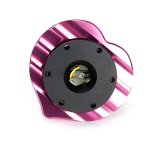 NRG Heart Quick Release Kit Gen 143 - Black Body / Purple Heart Ring thumbnail 1