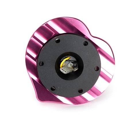 NRG Heart Quick Release Kit Gen 143 - Black Body / Pink Heart Ring