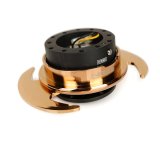NRG Quick Release Kit Gen 3.0 - Black Body / Rose Gold Ring w/Handles thumbnail 2