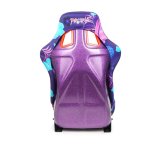 NRG FRP Bucket Seat PRISMA Edition PINA Version Purple Pearlized Back Violet Tropical Print - Medium thumbnail 6