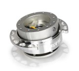 NRG Quick Release Kit - Silver Body/ Shinny Chrome Heart Cutout Ring thumbnail 4
