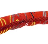 NRG Reinforced Steering Wheel (3in. Deep) Ryan Litteral Sig Blk Alcan, Red Stich, Flame Embroidery thumbnail 5
